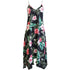 Soft Pink Hibiscus Maxi Scarf Hawaiian Hem Dress
